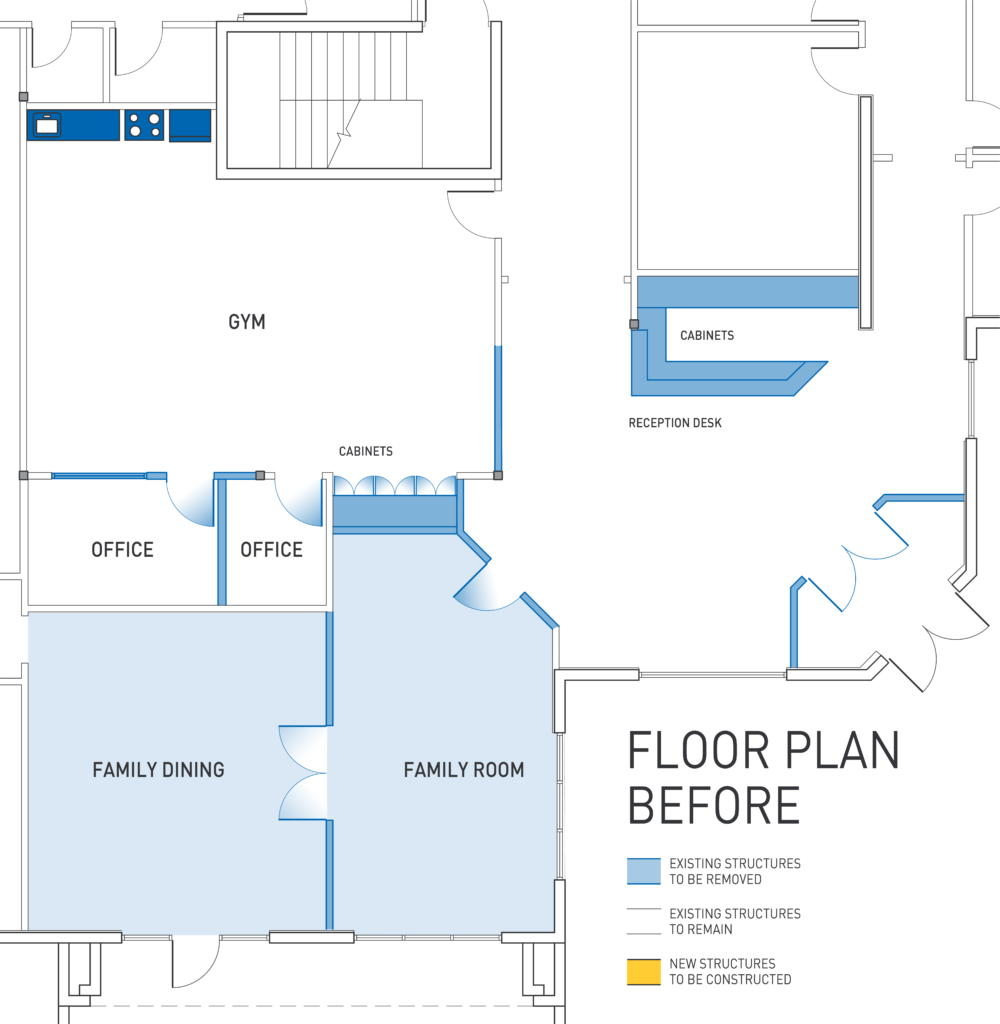 floor plan before